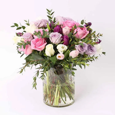 Roses and Tulips Vase with Ferrero Rocher
